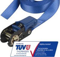 Master Lock Zurrgurt mit Ratsche 5m lang blau 4365EURDAT