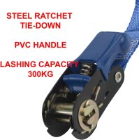 Master Lock Zurrgurt mit Ratsche 5m lang blau 4365EURDAT
