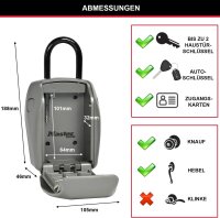 Master Lock Schlüssel Safe Gehäuse aus Zinklegier. 5414EURD