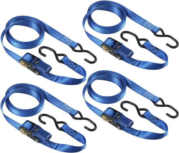 Master Lock 4 Zurrgurte 5m blau mit Ratsche 4367EURDAT