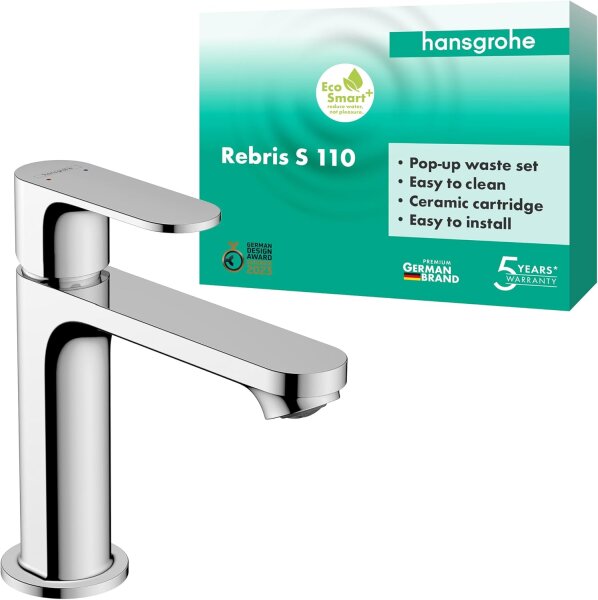 Hansgrohe Rebris S EH-WT-Mischer 110 m. Zugstangen-Ablaufgarnitur