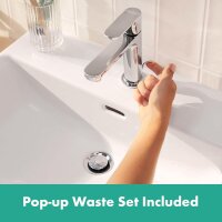 Hansgrohe Rebris S EH-WT-Mischer 110 m. Zugstangen-Ablaufgarnitur