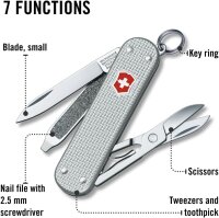 Victorinox V-0.62 21.26 Taschenmesser Classic Alox, silber