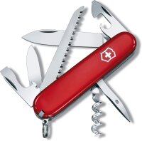 Victorinox V-1.36 13 Camper Taschenmesser, Holzgriff, rot