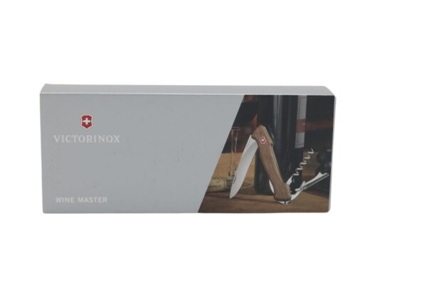 Victorinox V-0.97 01.63 Wine Master Taschenmesser, mit Holzgriff, nussbaumholz