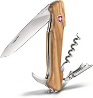 Victorinox V-0.97 01.64 Wine Master Taschenmesser, mit Holzgriff, olivenbaumholz