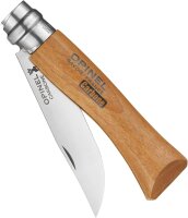 Opinel Taschenmesser No. 07 Carbonklinge mit Holzgriff