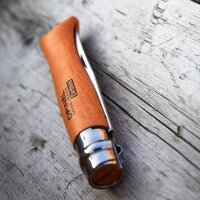 Opinel Taschenmesser No. 10 Carbonklinge mit Holzgriff