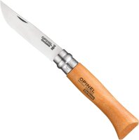Opinel Taschenmesser No. 08 in Holzbox inkl. Kunstlederetui