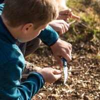 Opinel Outdoor Junior No. 07 Taschenmesser mit Pfeife khaki