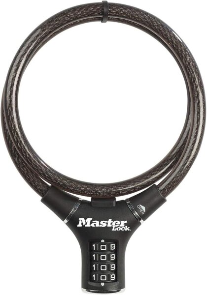Master Lock Kabelschloss 12mm ergonomisches Design 8229EURDPRO