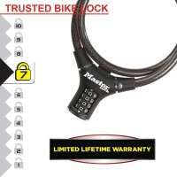 Master Lock Kabelschloss 12mm ergonomisches Design 8229EURDPRO