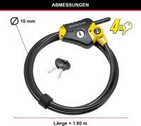 Master Lock verstellbares Python Verschlusskabel 10mm...