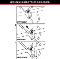 Master Lock verstellbares Python Verschlusskabel 10mm 8420EURD