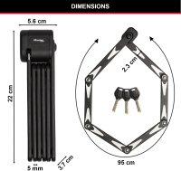 Master Lock Faltschloss (VdS) mit Schlüssel 8333EURDPRO