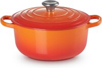 Le Creuset Signature Bräter rund 20 cm ofenrot