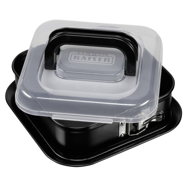 KAISER Inspiration Springform quadratisch 24 x 24 cm mit Haube