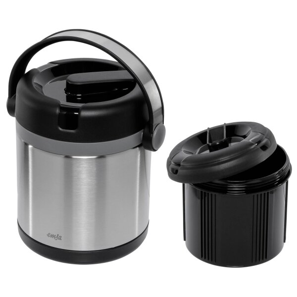 Emsa Mobility Isolier-Speisegef. edestahl 1,2l schwarz/anthrazit
