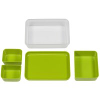 Emsa Clip&Go Lunchbox 518098 1,2l Transparent/Grün