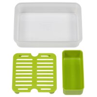 Emsa Clip&Go Brunchbox 518099 1,2l Transparent/Grün