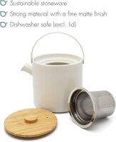 Bredemeijer Tea-for-one Umea weiß mit Bambusdeckel...