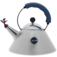 Alessi Wasserkessel aus Edelstahl blau