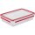 Emsa Clip&Close Glass Frischhaltedose 3 L Glas Rot