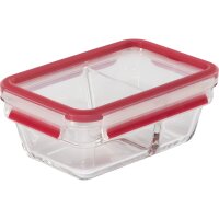 Emsa Clip&Close Glass Vorratsdose 800 ml Glas Rot