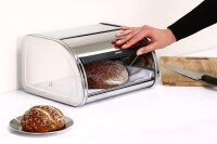 Brabantia Klappbrotkasten Front rund, Stahl glänz., med