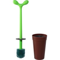 Alessi ASG04 "MERDOLINO" Klosettbürste aus thermoplastischem Harz, braun