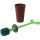 Alessi ASG04 "MERDOLINO" Klosettbürste aus thermoplastischem Harz, braun