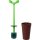 Alessi ASG04 "MERDOLINO" Klosettbürste aus thermoplastischem Harz, braun