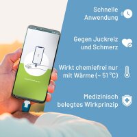 heat it - Insektenstichheiler für dein Smartphone - Chemiefreie Behandlung von Juckreiz & Schmerz mit konzentrierter Wärme - für iPhone 6s bis 14 (Lightning)