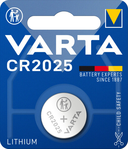VARTA Lithium Coin CR2025 Blister 1