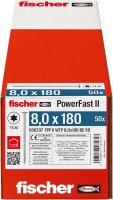 Fischer PowerFast II 8,0x180 TK TX TG blvz 50