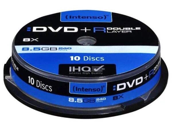 Intenso DVD+R 8.5GB, DL, 8x 8,5 GB DVD+R DL 10 Stück(e)