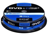 Intenso DVD+R 8.5GB, DL, 8x 8,5 GB DVD+R DL 10 Stück(e)