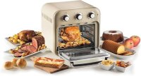 Ariete Vintage, 4632 2-in-1 Heißluftfritteuse und Ofen, 16 L Fassungsvermögen, Körbe und Drehspieß aus Edelstahl