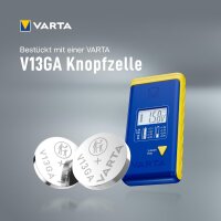 Varta LCD Battery Tester Batterietester Blau, Gelb