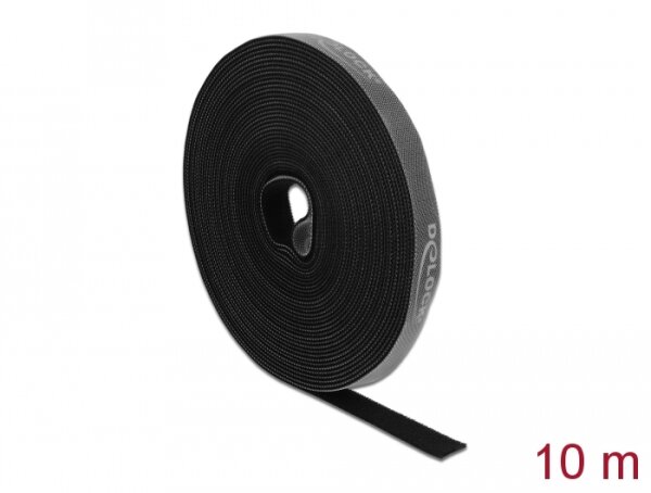 Delock Klettband auf Rolle L 10 m x B 15 mm schwarz