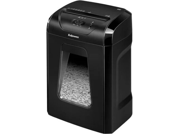 Fellowes Powershred 12C Aktenvernichter Kreuzschreddern 22,5 cm Schwarz