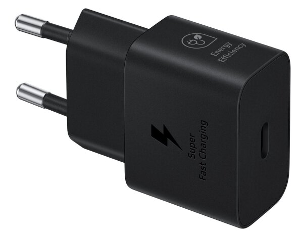 Samsung Schnellladegerät, USB-C, 25W ohne Datenkabel, Black