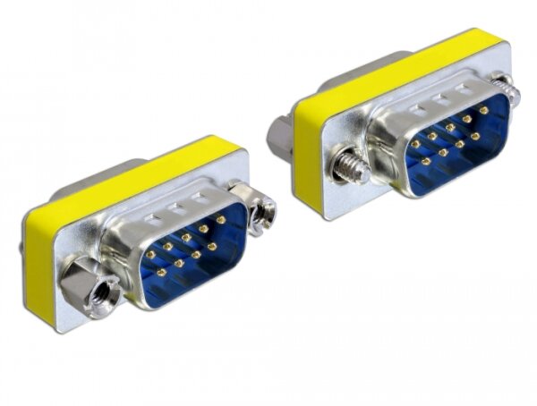 Delock Adapter Gender Changer Sub-D9 Stecker / Stecker