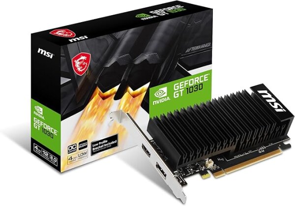 MSI GeForce GT 1030 4GHD4 LP OC NVIDIA 4 GB GDDR4