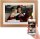 Denver PFF-1543LW Digitaler Wi-Fi Bilderrahmen – 15,6 Zoll Full HD IPS Touchscreen, Integrierte FRAMEO Software, Drahtloses Teilen, Timer-Funktion, Holzrahmen hell