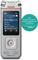 Philips DVT4115 VoiceTracer, Audio Recorder, MP3/PCM, 3 HiFi-Mikrofone, exzellente Fernaufnahme