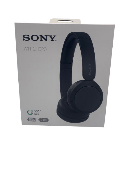 Sony WH-CH520 Kabellose Bluetooth-Kopfhörer, schwarz