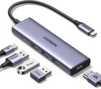 UGREEN Revodok 5-in-1 4K HDMI USB-C Hub mit 3x USB-A 3.0