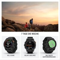 Garmin Fenix 7X Pro Solar (26mm) schwarz/schiefergr
