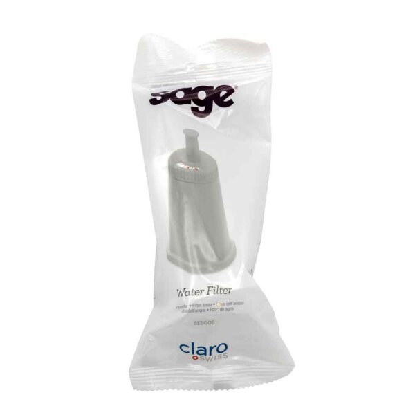 Sage - ClaroSwiss Wasserfilter - Kompatibel mit allen Sage Espressomaschinen - Plastik, Weiß